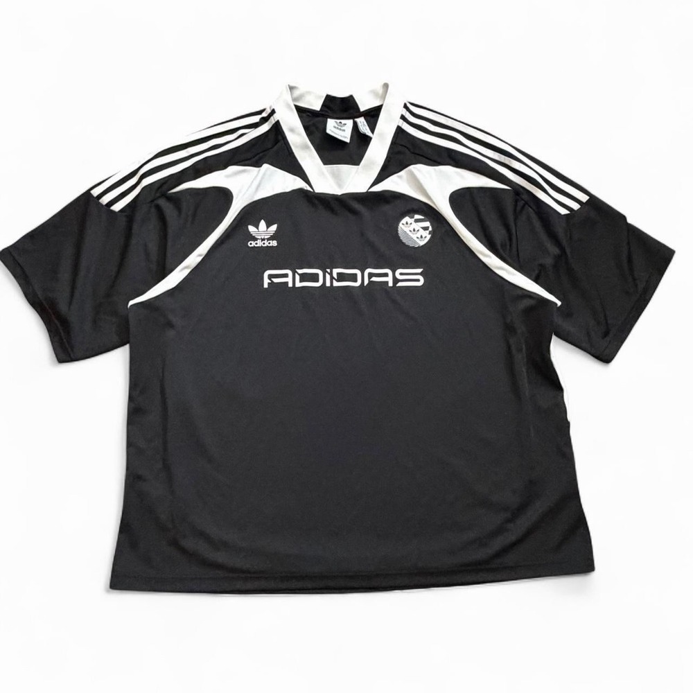 Adidas Adilenium Oversized Black And White Soccer Jersey Men's Size Large